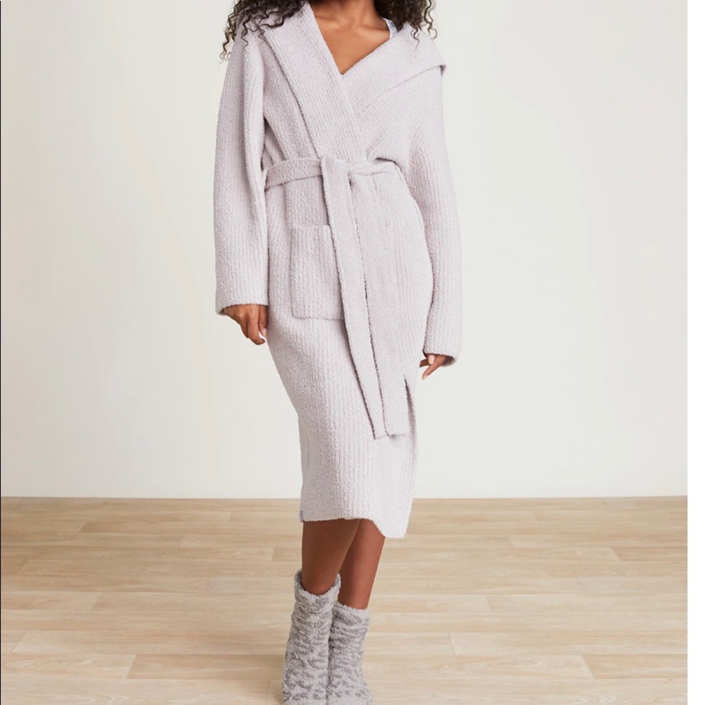 CozyChic Ribbed Hooded Robe